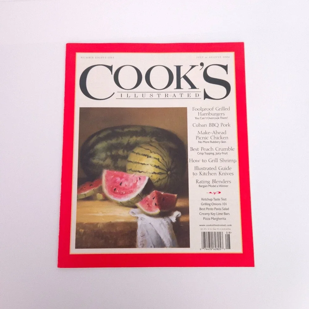 2006 Cook's Illustrated Cooking Magazine‎ Back Issues Lot of 6 Complete Year